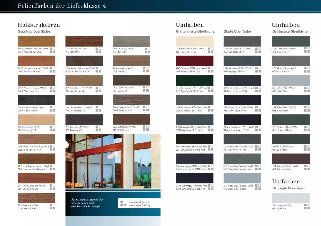 Catalogo colores de maderas y puertas
